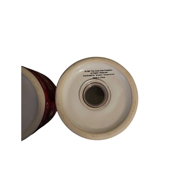 Coca-Cola Salt & Pepper Shaker Set  Classic Racing Design Checkerboard Pattern - Picture 10 of 11